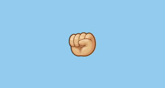 🏼 주먹: 연한 갈색 피부 Emoji on Samsung One UI 2.1