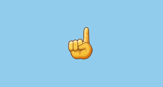☝️ Index Pointing Up Emoji on Samsung One UI 3.1.1