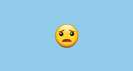 😦 Frowning Face with Open Mouth Emoji on Samsung TouchWiz Nature UX 2