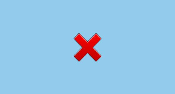 Cross Mark Emoji on Samsung TouchWiz 7.0