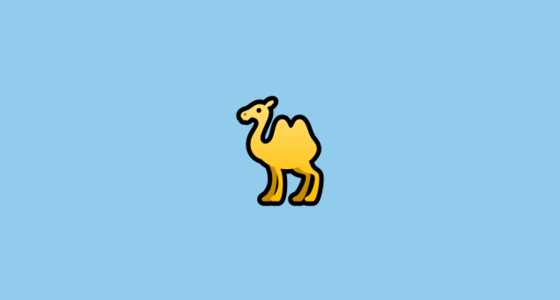 π« Two-Hump Camel Emoji on SoftBank 2014