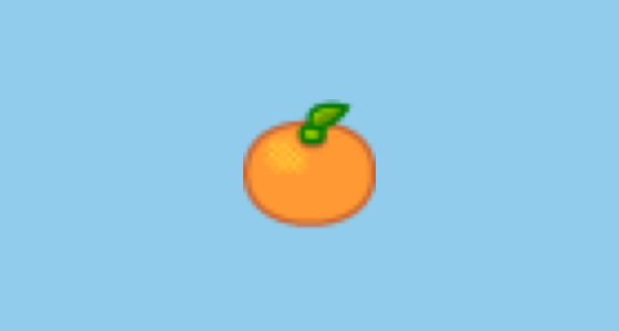 ๐ Tangerine Emoji on SoftBank 2010