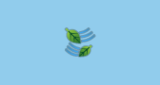 🍃 Leaf Fluttering in Wind Emoji on Sony Playstation 13.1