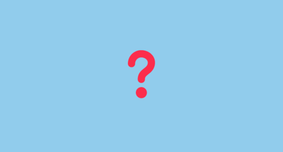 Interrogación Roja Emoji on Toss Face (토스페이스) February 2022