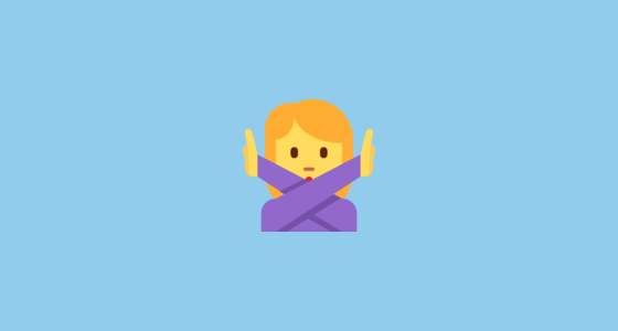 🙅 禁止手势 Emoji on Twitter Twemoji 2.3