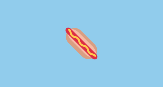 🌭 Hot Dog Emoji on Twitter Twemoji 13.1.1