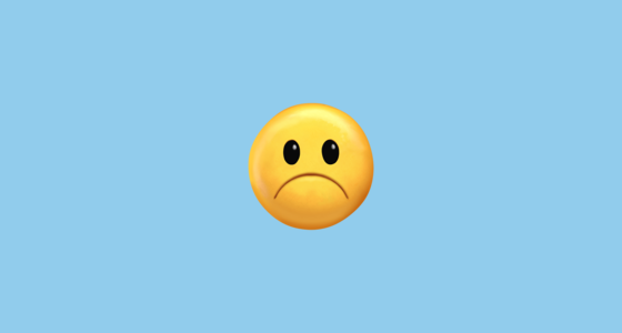 ☹️ Rosto Descontente Emoji on Twitter Emoji Stickers 13.1