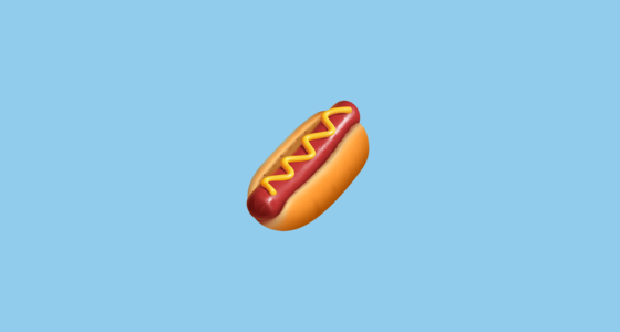 🌭 Hot Dog Emoji on Twitter Emoji Stickers 13.1