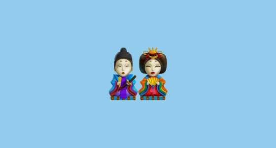 🎎 Japanese Dolls Emoji on Twitter Emoji Stickers 13.1