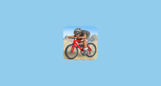 🚵🏽 Person Mountain Biking: Medium Skin Tone Emoji on Twitter Emoji ...