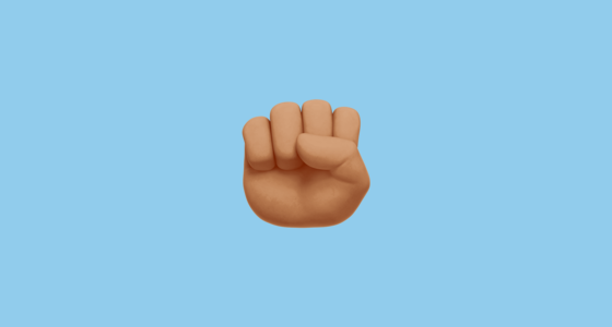 🏽 Pugno: Carnagione Olivastra Emoji on Twitter Emoji Stickers 13.1