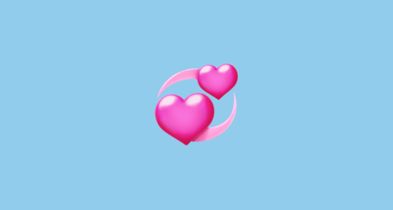 π Revolving Hearts Emoji on Twitter Emoji Stickers 13.1