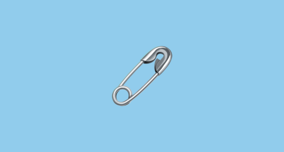 🧷 Safety Pin Emoji on Twitter Emoji Stickers 13.1