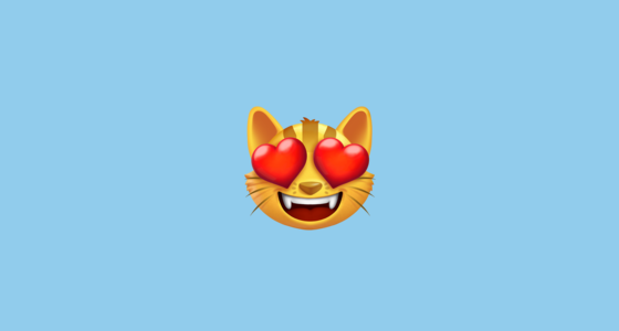 😻 Gatto Innamorato Emoji on Twitter Emoji Stickers 13.1