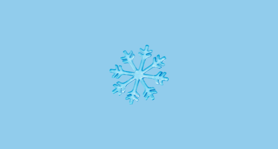 ️ Fiocco Di Neve Emoji on Twitter Emoji Stickers 13.1