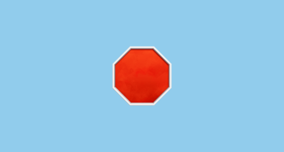 🛑 Stoppskylt Emoji on Twitter Emoji Stickers 13.1