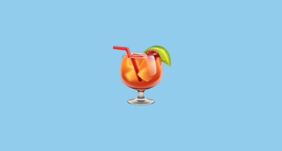 🍹 Tropical Drink Emoji on Twitter Emoji Stickers 13.1