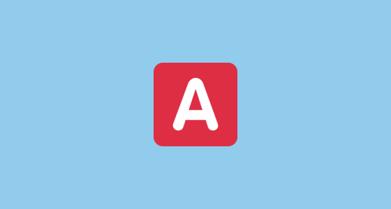 π
°οΈ A Button (Blood Type) Emoji on Twitter Twemoji 15.0