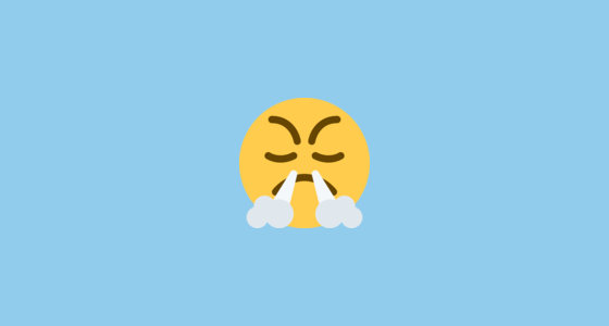 😤 Cara Resoplando Emoji on Twitter Twemoji 15.0