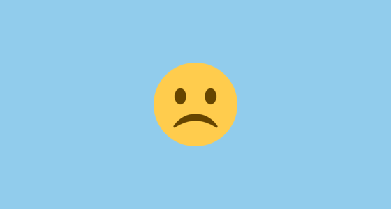 ☹️ Rosto Descontente Emoji on Twitter Twemoji 15.0