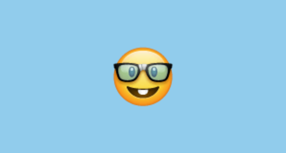 🤓 Nerd Face Emoji on WhatsApp 2.17