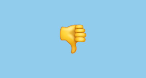 👎 Simbol Tidak Bagus Emoji on WhatsApp 2.18.379