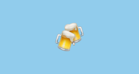 π» Clinking Beer Mugs Emoji on WhatsApp 2.21.11.17