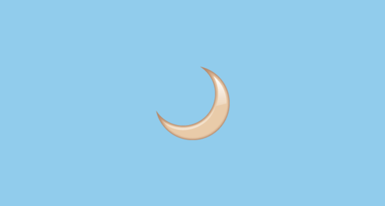 🌙 Crescent Moon Emoji on WhatsApp 2.23.2.72
