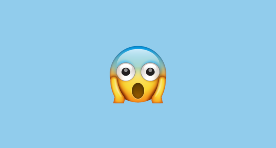 ๐ฑ Face Screaming in Fear Emoji on WhatsApp 2.23.2.72