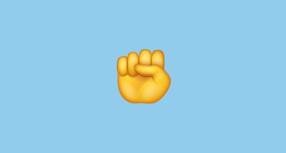 Poing Levé Emoji on WhatsApp 2.23.2.72