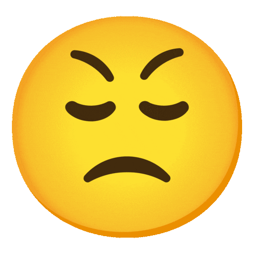 ๐ค Cara Resoplando en Noto Color Emoji, Animated 17.0
