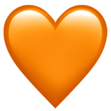 Orange Heart emoji