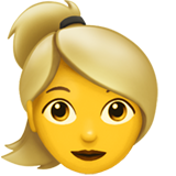 blonde vrouw emoji