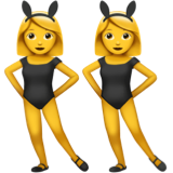 👯‍♀️ Women with Bunny Ears on Apple iOS 26.4