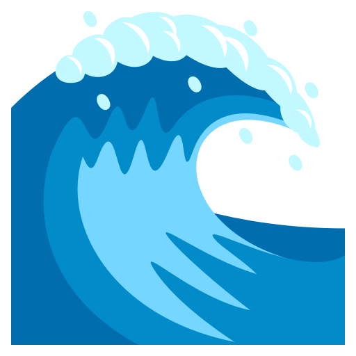 Water Wave Emoji Water Wave Emoji
