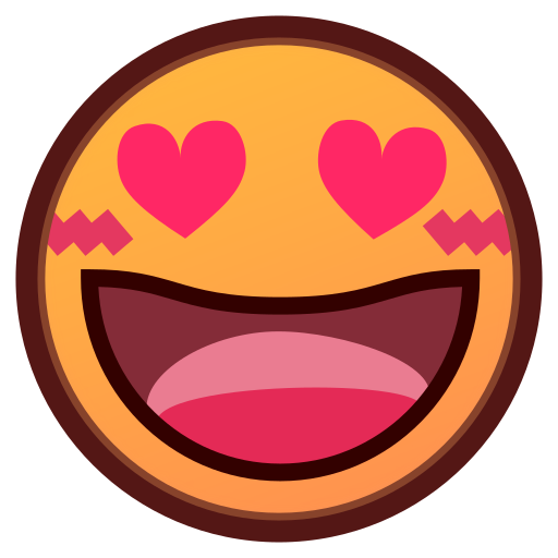  Smiling Face With Heart Eyes On Emojidex 1 0 33