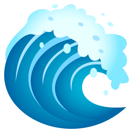Water Wave Emoji Water Wave Emoji