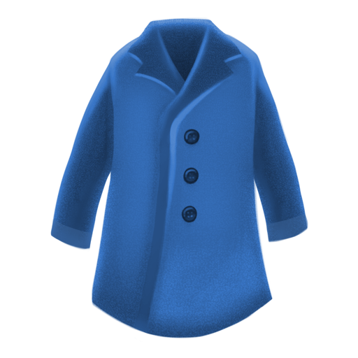 🧥 Coat on Emojipedia Sample Images 11.0