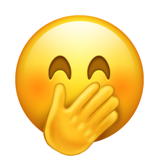  Face With Hand Over Mouth On Emojipedia Sample Images 5 0