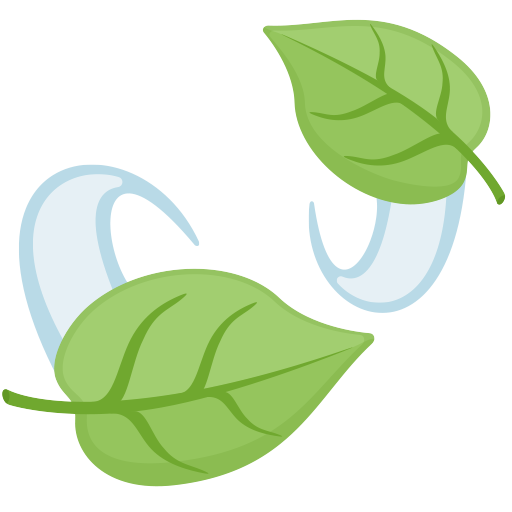 Wind Leaf Emoji