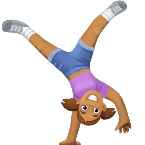 🤸🏽 Person Cartwheeling: Medium Skin Tone on Facebook 4.0