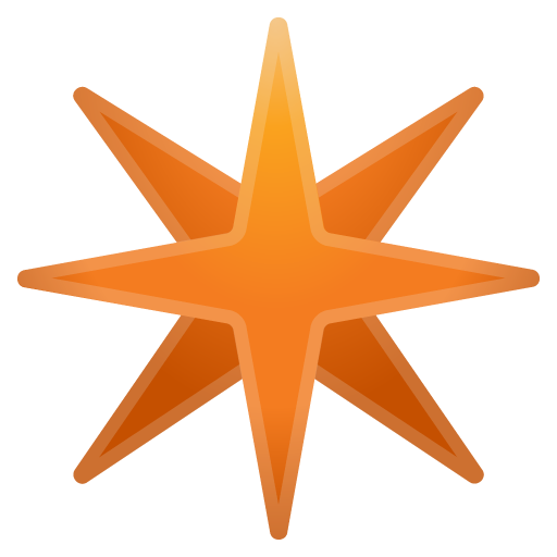 Google Noto Color Emoji Android 11.0の✴️ 八角星
