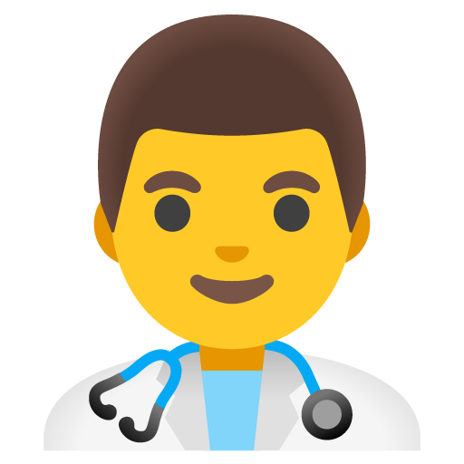 π¨ββοΈ Man Health Worker on Google Noto Color Emoji 15.0