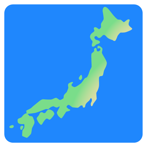 🗾 Map of Japan on Google Noto Color Emoji 16.0