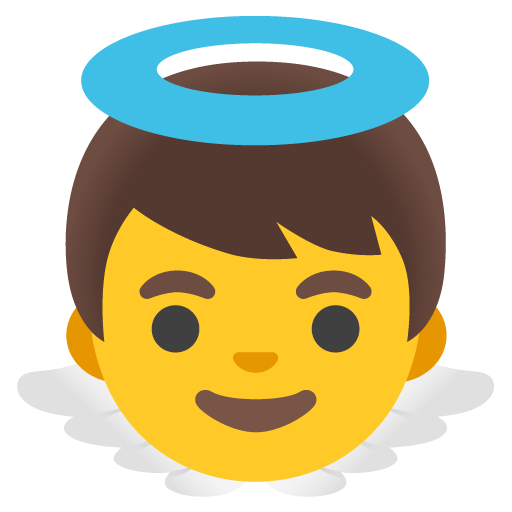 Google Noto Color Emoji 16.0 June Update上的👼 小天使