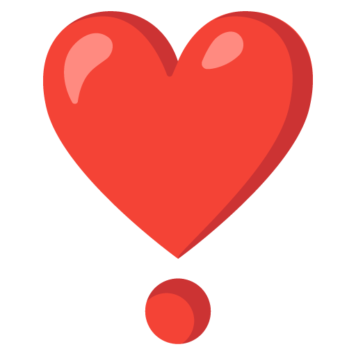 ️ Heart Exclamation on Google Noto Color Emoji 16.0 June Update
