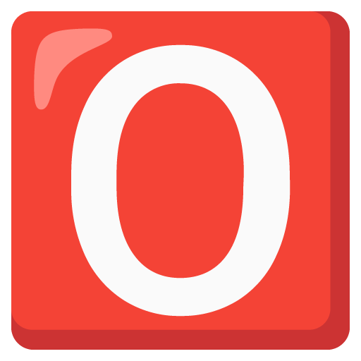 π
ΎοΈ O Button (Blood Type) on Google Noto Color Emoji 16.0 June Update