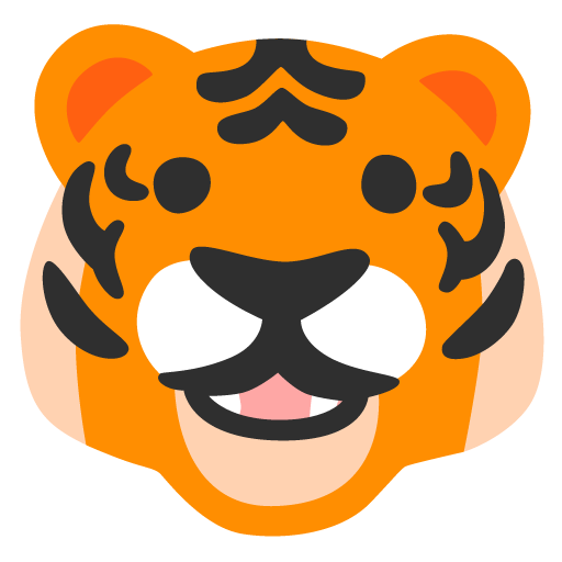 🐯 Rosto De Tigre em Google Noto Color Emoji 16.0 June Update