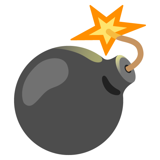 π£ Bomb on Google Noto Color Emoji 17.0
