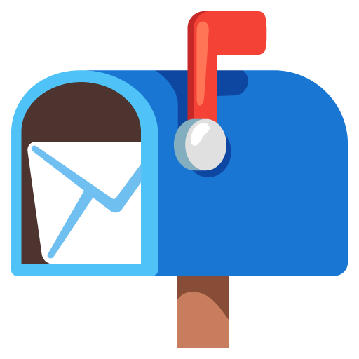 Open Mailbox with Raised Flag emoji